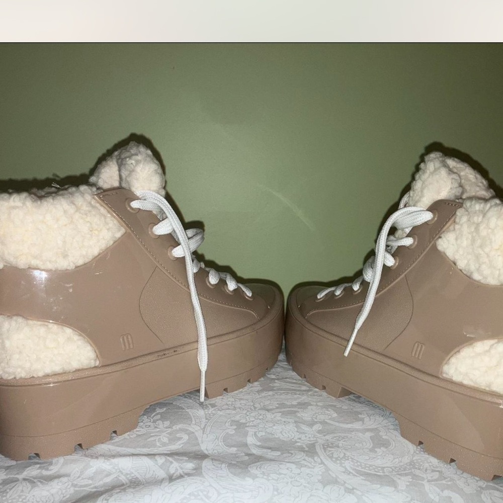 NEW Melissa Tan Winter Rain Boots - Picture 3 of 5